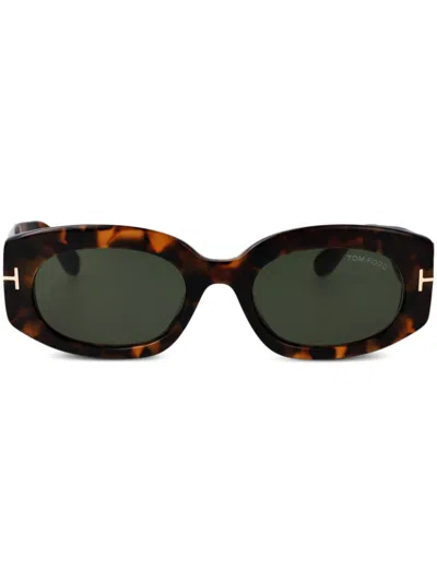 Tom Ford Rectangle-frame Sunglasses In Black