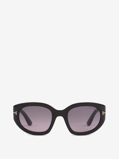 Tom Ford Oval Sunglasses In Black
