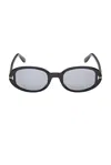 Tom Ford Eyewear Iggy Oval Frame Sunglasses In Black
