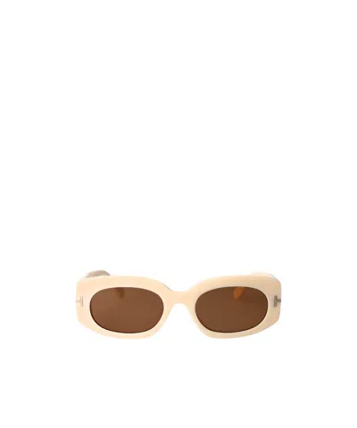 TOM FORD OVAL-FRAME SUNGLASSES