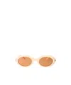 Tom Ford Womens Nude Ft1186 Troy Oval-frame Acetate Sunglasses In Nude