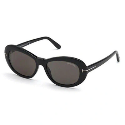 Tom Ford Oval Women's Sunglasses 54mm - Stylish & Durable Design In Black