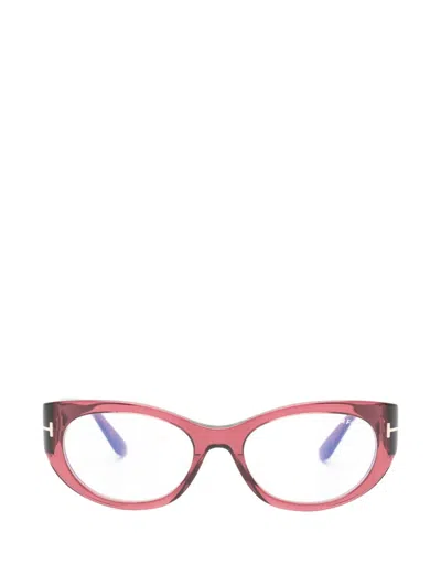 Tom Ford Oval-frame Glasses In Multi