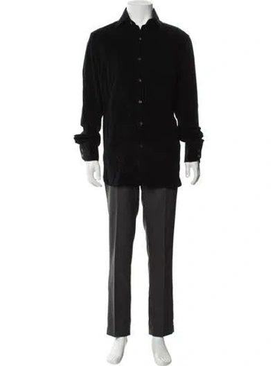 Pre-owned Tom Ford Overcoat In Black