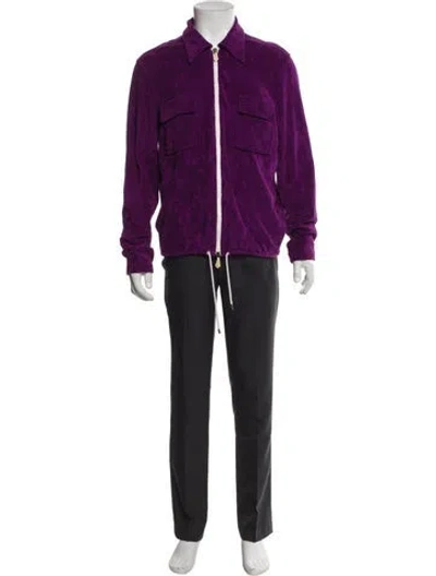 Pre-owned Tom Ford Overcoat In Purple