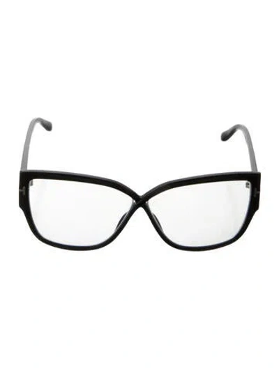 Pre-owned Tom Ford Oversize Eyeglasses In Black