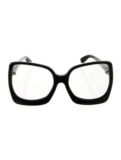 Pre-owned Tom Ford Oversize Eyeglasses In Black