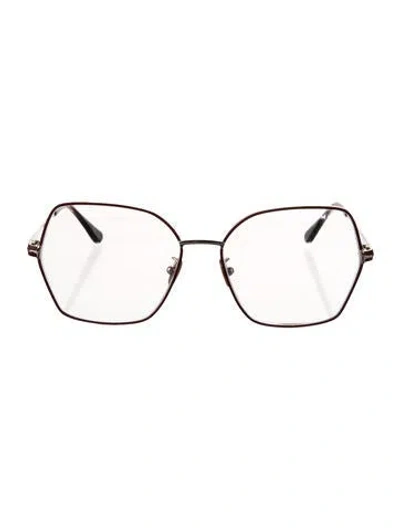 Pre-owned Tom Ford Oversize Eyeglasses In Red