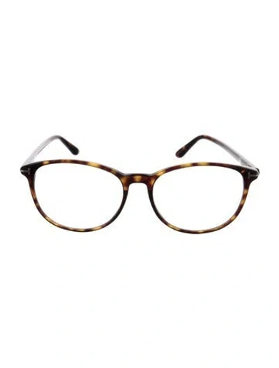 Pre-owned Tom Ford Oversize Eyeglasses W/ Tags In Brown