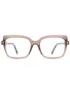 Tom Ford Oversize Frame Glasses In Brown