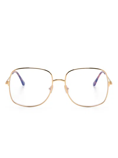 Tom Ford Oversize-frame Glasses In Gold