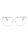 Tom Ford Oversize-frame Glasses In Gold
