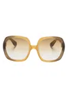 Tom Ford Oversize-frame Sunglasses In Brown