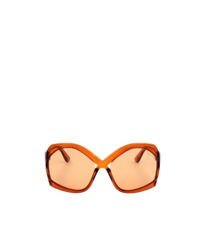Tom Ford Oversize-frame Sunglasses In Nude
