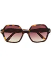 Tom Ford Romy Sunglasses In Brown