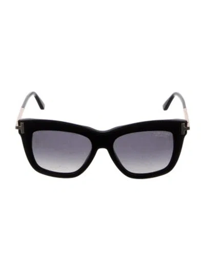 Pre-owned Tom Ford Oversize Gradient Sunglasses In Black