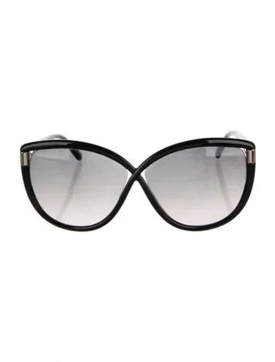 Pre-owned Tom Ford Oversize Gradient Sunglasses In Black