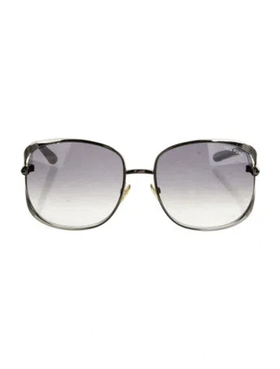 Pre-owned Tom Ford Oversize Gradient Sunglasses In Black