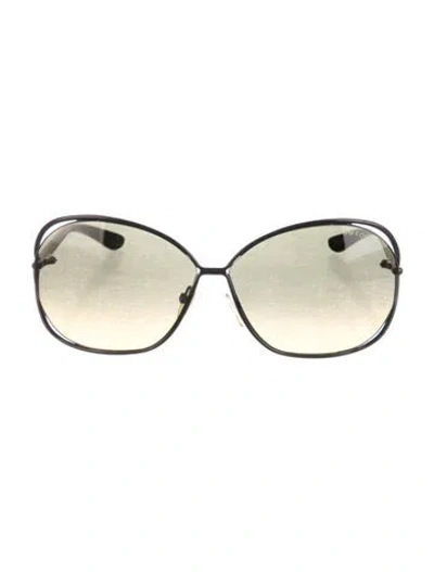 Pre-owned Tom Ford Oversize Gradient Sunglasses In Black