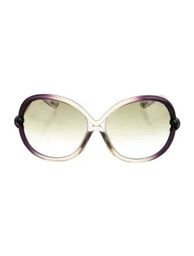 Pre-owned Tom Ford Oversize Gradient Sunglasses In Black