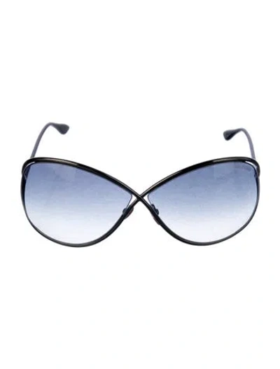 Pre-owned Tom Ford Oversize Gradient Sunglasses In Black