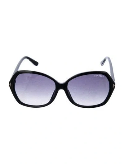 Pre-owned Tom Ford Oversize Gradient Sunglasses In Black