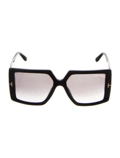 Pre-owned Tom Ford Oversize Gradient Sunglasses In Black
