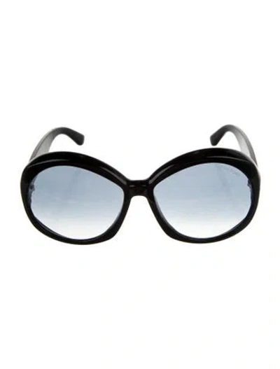 Pre-owned Tom Ford Oversize Gradient Sunglasses In Black