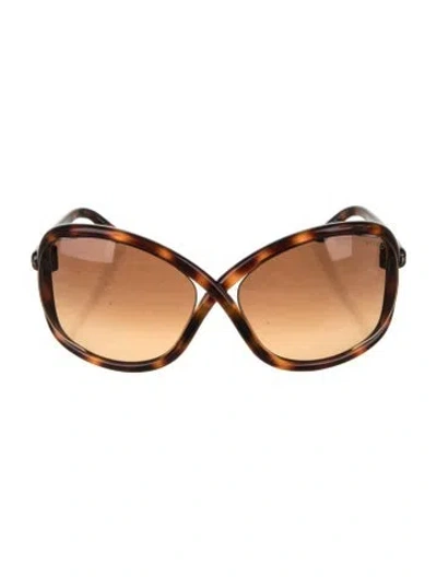 Pre-owned Tom Ford Oversize Gradient Sunglasses In Black