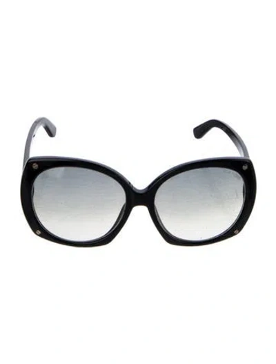 Pre-owned Tom Ford Oversize Gradient Sunglasses In Black