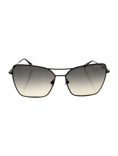 Pre-owned Tom Ford Oversize Gradient Sunglasses In Black