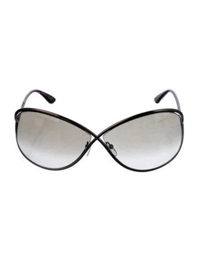 Pre-owned Tom Ford Oversize Gradient Sunglasses In Black