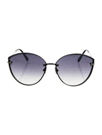 Pre-owned Tom Ford Oversize Gradient Sunglasses In Black