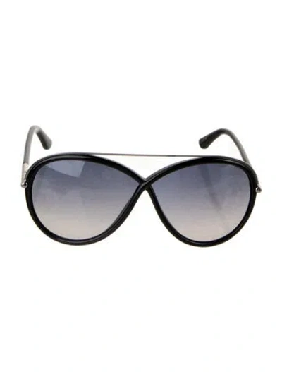 Pre-owned Tom Ford Oversize Gradient Sunglasses In Black