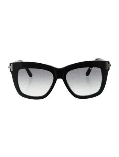 Pre-owned Tom Ford Oversize Gradient Sunglasses In Black