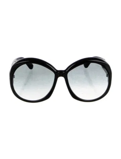 Pre-owned Tom Ford Oversize Gradient Sunglasses In Black