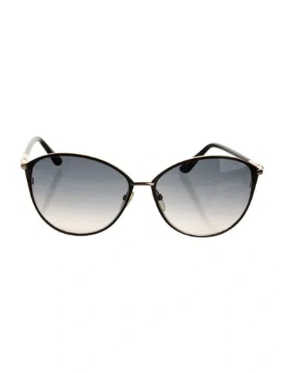 Pre-owned Tom Ford Oversize Gradient Sunglasses In Black