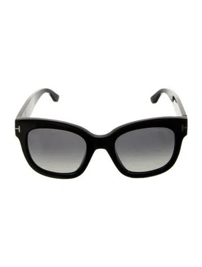 Pre-owned Tom Ford Oversize Gradient Sunglasses In Black