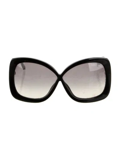 Pre-owned Tom Ford Oversize Gradient Sunglasses In Black