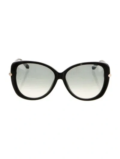 Pre-owned Tom Ford Oversize Gradient Sunglasses In Black