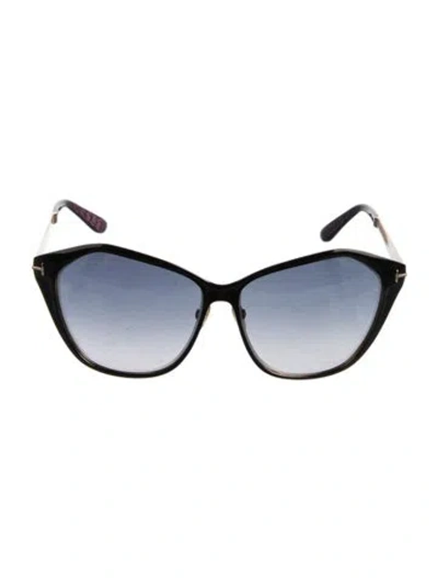 Pre-owned Tom Ford Oversize Gradient Sunglasses In Black