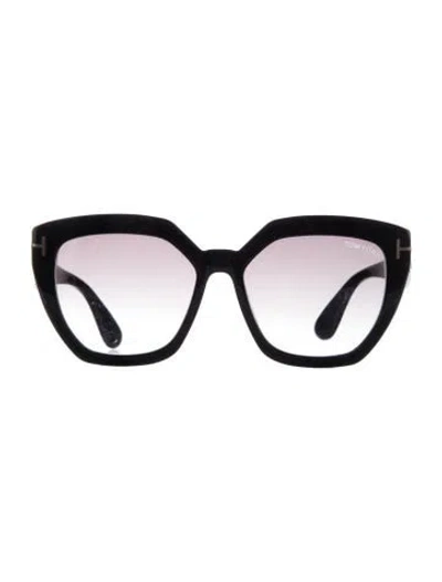 Pre-owned Tom Ford Oversize Gradient Sunglasses In Black