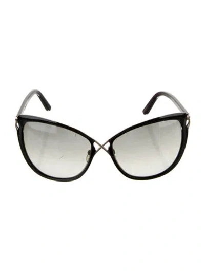 Pre-owned Tom Ford Oversize Gradient Sunglasses In Black