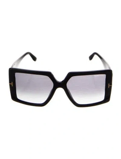 Pre-owned Tom Ford Oversize Gradient Sunglasses In Black