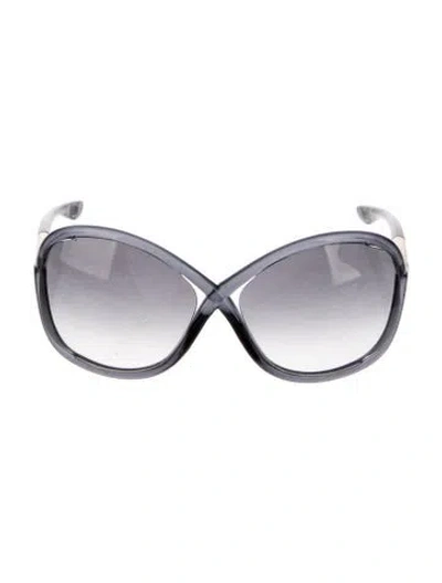 Pre-owned Tom Ford Oversize Gradient Sunglasses In Blue