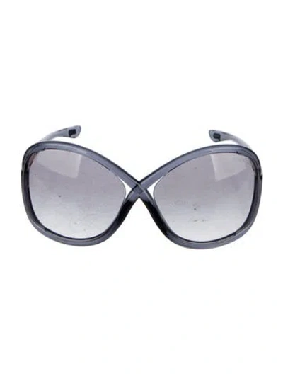 Pre-owned Tom Ford Oversize Gradient Sunglasses In Blue
