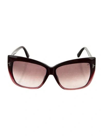 Pre-owned Tom Ford Oversize Gradient Sunglasses In Brown