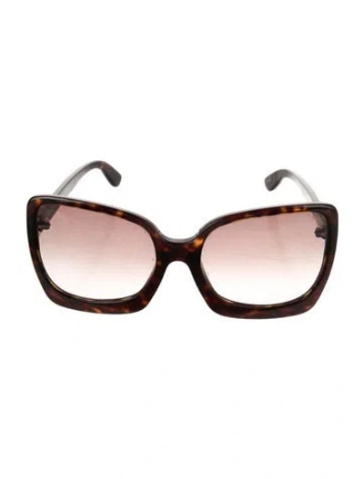 Pre-owned Tom Ford Oversize Gradient Sunglasses In Brown