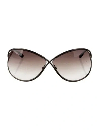 Pre-owned Tom Ford Oversize Gradient Sunglasses In Brown