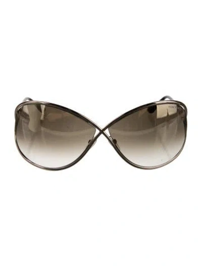 Pre-owned Tom Ford Oversize Gradient Sunglasses In Brown